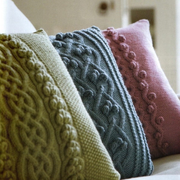 Cable Knit Pillows Etsy