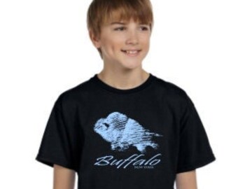 Youth Buffalo NY Crew Neck Unisex Pre Shrunk Cotton T-Shirt