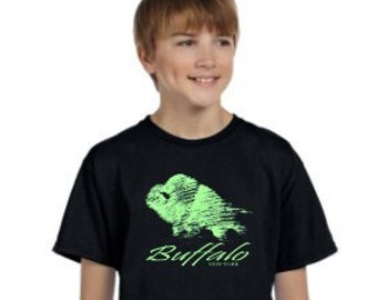 Youth Buffalo NY Crew Neck Unisex Pre Shrunk Cotton T-Shirt