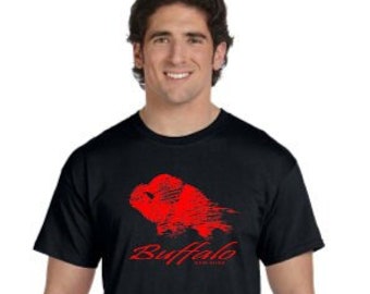 Buffalo NY Crew Neck Unisex Pre Shrunk Cotton T-Shirt