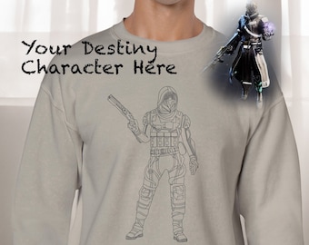 Destiny 2-tröja, Destiny-spöke, Destiny-replika, Destiny-hoodie, Destiny-märke, Destiny 2 shaxx, 3D-spelkaraktärhoodie