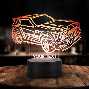 Personalized Multicolour Rocket League Led Lamp 3d LED Multicolor Unique Gift for Kids Custom Anime Night Light Christmas Gift