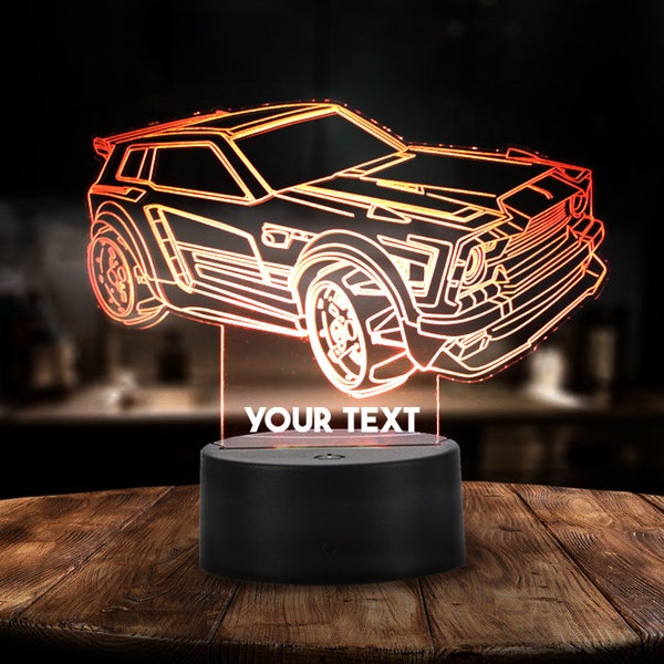 Personalized Multicolour Rocket League Led Lamp 3d LED Multicolor Unique Gift for Kids Custom Anime Night Light Christmas Gift