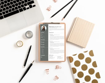CV Template | Resume Template Word | Resume Template with Photo | Professional Resume |  Clean CV Template with Picture | Curriculum Vitae