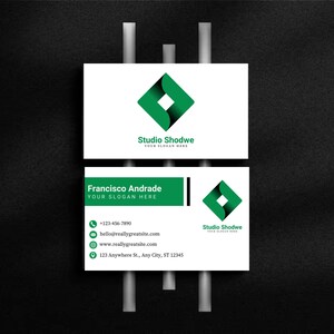 Business Card Template | Printable Business Card Template | Editable Business Card | DIY Business Card | Modern Business Card