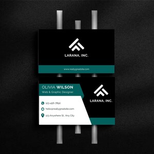 Business Card Template | Printable Business Card Template | Editable Business Card | DIY Business Card | Modern Business Card