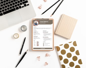 CV Template | Resume Template Word | Resume Template with Photo | Professional Resume |  Clean CV Template with Picture | Curriculum Vitae