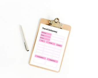 Printable Travel Planner | Holiday Planner |  Digital Travel Planner | Digital Trip Itinerary Planner |  Vacation Planner | Digital Planner
