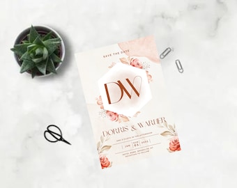 Wedding Invitation | Simple Wedding Invitation | Wedding Invitations | Elegant Wedding Invitation | Modern Wedding Invites | Wedding Invites