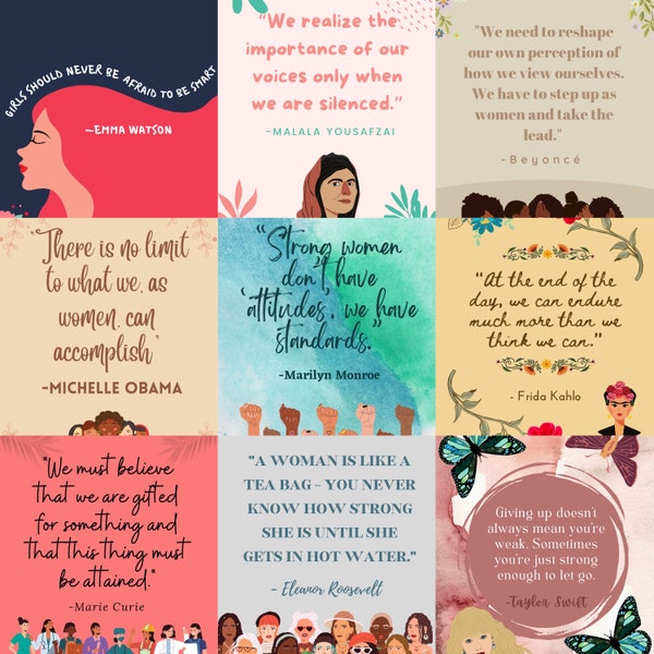 Women's Empowerment Quotes Poster PDF