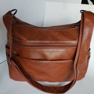Ladies Large Capacity Handbag Leather Messenger Bag Fashion Versatile Soft Leather Bag main image 1