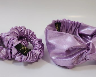 Swim Scrunchy with matching headband | Mommy and me | waterproof | swim headband |   Swim | Purple headband | scrunchies | Mother’s Day