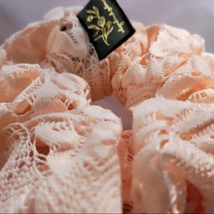 Lace hair scrunchies| stylish hair ties | floral scrunchies | Hair Accessories | Hair Elastic | scrunchy | hair tie| spring scrunchies