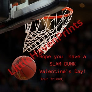 Basketball Valentine Digital Download