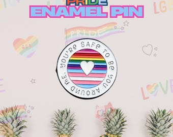 Emaille pin Pride - LGBTQ+ safespace-pin