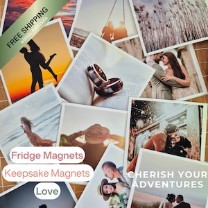 Aangepaste flexibele koelkastmagneet Gepersonaliseerde fotomagneet Custom fotodecor Uniek cadeau-idee, Valentijnsdag jubileumcadeau aangepaste foto