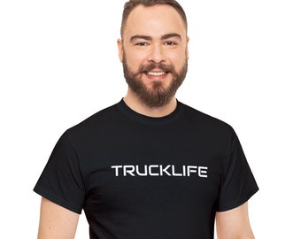 TruckLife Black Unisex Heavy Cotton Tee
