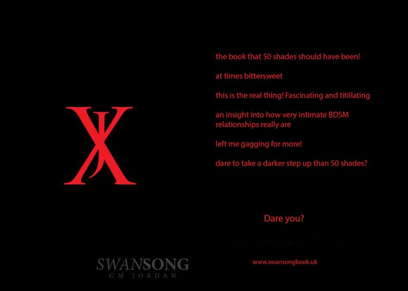 Swansong Paperback Signed image 2