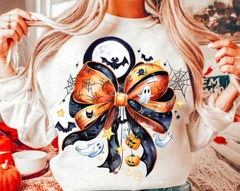 Halloween Coquette Bow Png, Spooky Season Png, Aesthetic Coquette Halloween PNG, Girly Halloween Png, Trendy Halloween, Cute Ghost Png