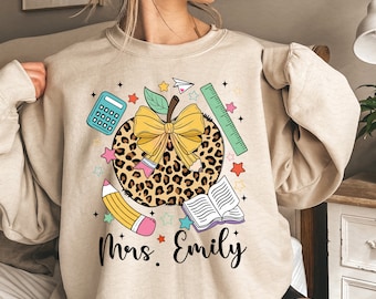 Custom teacher png,custom Back to school png,Teacher Png,back to school png,apple coquette png,Retro Teacher png,leopard apple,school png