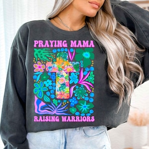 Praying Mama Raising Warriors Png, Christian Mama Png, Floral Mama Png, Bible Verse Png, Jesus mama Png, Christian Png, Mom Life png
