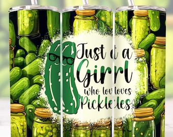Funny Pickleball 20 oz Skinny Tumbler Sublimation Design Digital Download PNG Instant DIGITAL, Funny Pickle Lover Tumbler Wrap