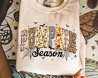 Retro Pumpkin Season PNG, Leopard Checkered Fall Sublimation Design, Autumn Floral Coquette Bow PNG, Glitter Thanksgiving Shirt Png
