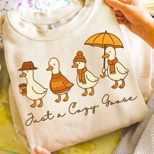 Just A Cozy Goose Png, Autumn Cozy Png, Fall Vibes Png, Pumpkin png, Coquete Png, autumn png, Goose Png, Fall Autumn Shirt, Goose Autumn