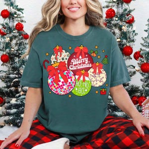 Retro Christmas Ornaments Png, Christmas Coquette Bow Png, Merry Christmas Png, Ho Ho Ho Png, Snowman Png, Christmas Tree Png Sublimation