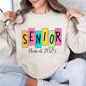 Senior 2025 PNG, Retro Graduation PNG, Sublimation Design, Digital Download Png, Class of 2025 png, High school Senior Shirt Design