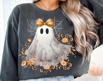 Halloween Lace Ghost Png, Spooky Coquette Png, Girly Ghost Lacey Ghost Png, Spooky Season Png, Ghost Floral Halloween Mama, Sublimation