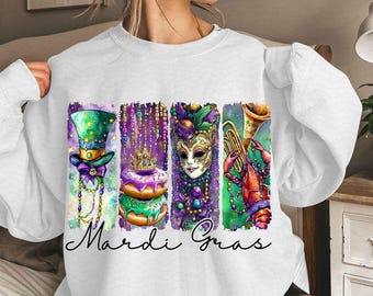 Retro Mardi Gras PNG, Fleur De Lis Png, Brushstroke Mardi Gras Png, Glitter, Mardi Gras Coquette Png, King Cake Png, Louisiana Crawfish Png