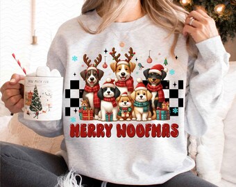 Dog mama PNG, dog christmas png, merry woofmas png, png na boże narodzenie, christmas svg png, christmas png design, dog lover png, dog mom png, dog png