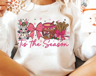 Coquette Christmas Tis The Season Png, Mexican Christmas Png, Calories No Cuentan, Pink Spanish Christmas, Tuki Donkey, Chocolate abuelita