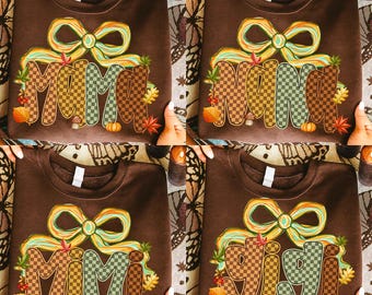 Preppy Fall Mama Bundle PNG, Fall Coquette PNG, Autumn Png, Trendy Png, Pumpkin Spice Png, Floral Fall Png, Brushstroke Png, Bows, Leopar