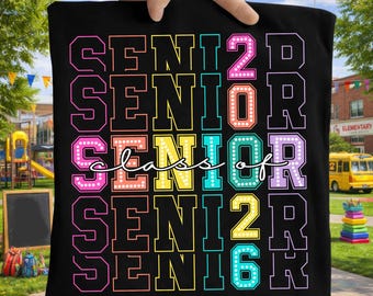 Senior 2025 PNG, Retro Graduation PNG, Sublimation Design, Digital Download Png, Class of 2025 png, High school Senior Shirt Design