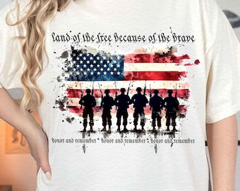 Land of the free Png, Veterans day png, honor and remember png, Patriotic png, Independence Day png, 4th Of July png, Retro 4th of july png