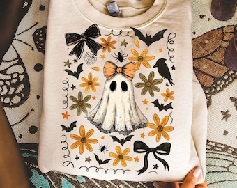 Cute Lace Ghost Png, Boo In Boojee, Halloween Boo Lace Bow Png, Halloween PNG, Boo Ghost Shirt Png, Cute Boo Halloween Sublimation Design