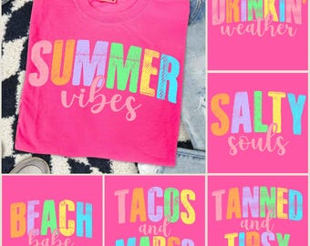 Sunshine Png, Beach Life Png Bundle, Sweet Summer Time PNG, Neon Trendy Summer Vibes, Distressed Beach PNG, Lake Pool River Png, Salty Png
