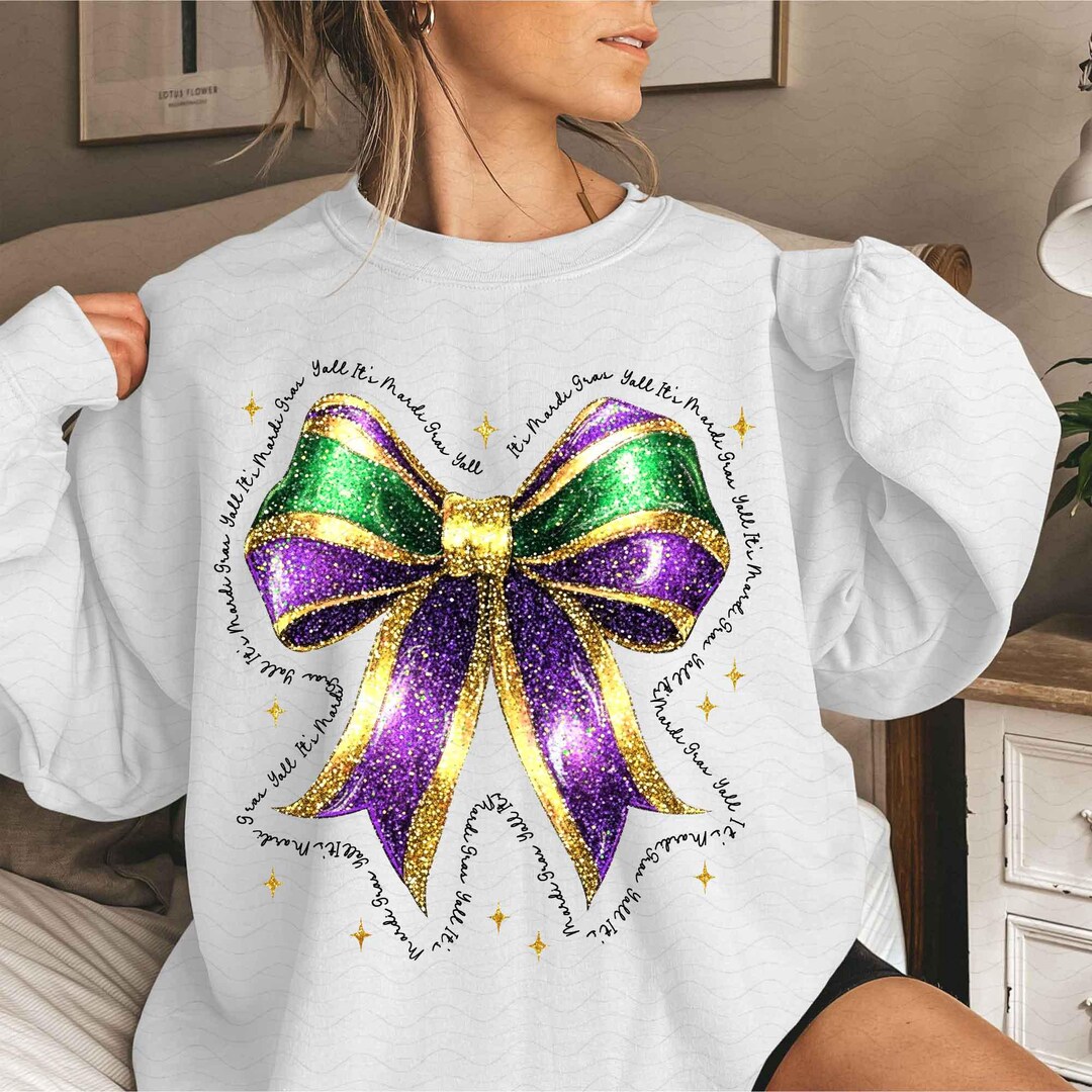 The Mardi Gras Bow Pullover