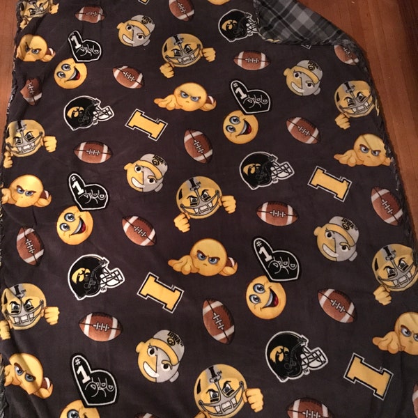 Iowa Hawkeye fleece blanket