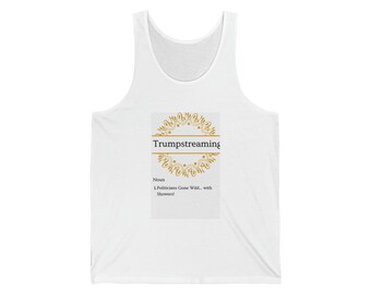 Trumpstreaming tank top. Conservative clothing, maga