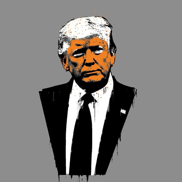 The Orange Man - Trump Street Art Inspired Unisex Softstyle T-Shirt