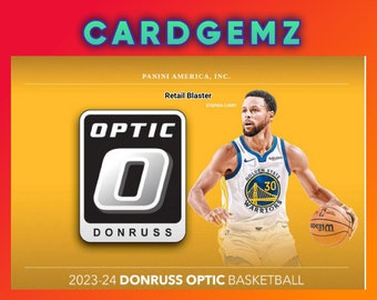 Panini 2023-24 NBA Sports Card, Donruss Optic Basketball Retail Blaster box ,Brand New, Trading Sports box,1 FREE BONUS Sports Trading Card