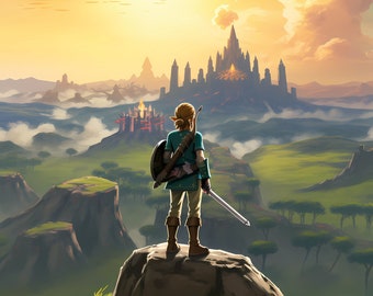 Land of Hyrule Legend of Zelda: Tears of the Kingdom Digital Image .PNG file