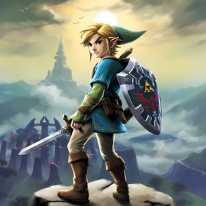 Collegamento a Land of Hyrule Legend of Zelda: Tears of the Kingdom Digital Image .PNG file