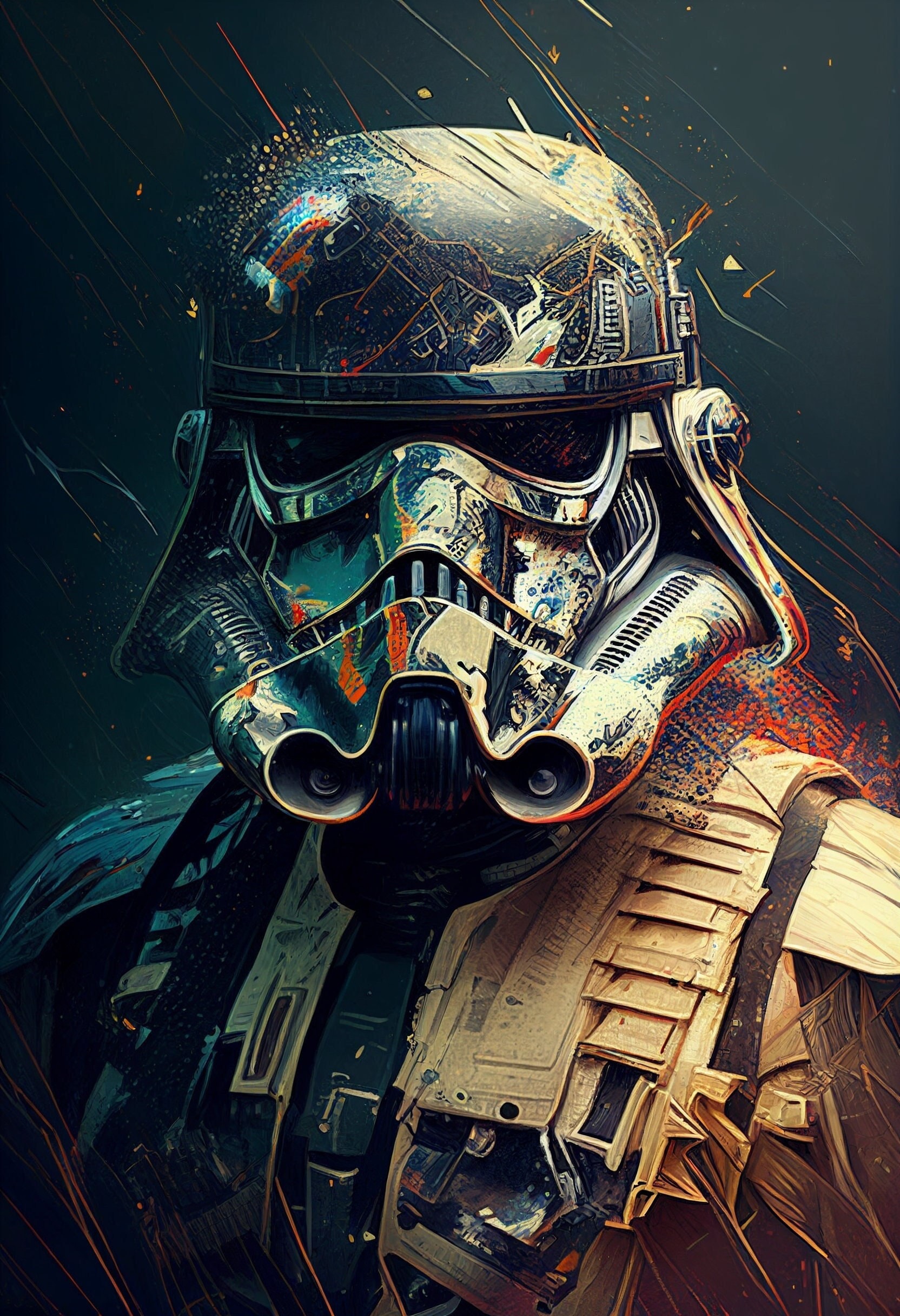 スターウォーズ ストームトルーパー ファンアート デジタル画像 .PNG