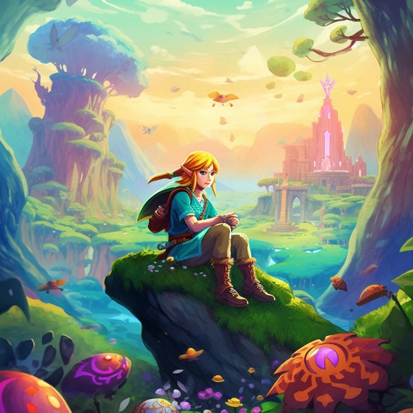 Link Land of Hyrule Legend of Zelda: Tears of the Kingdom Digital Image .PNG file