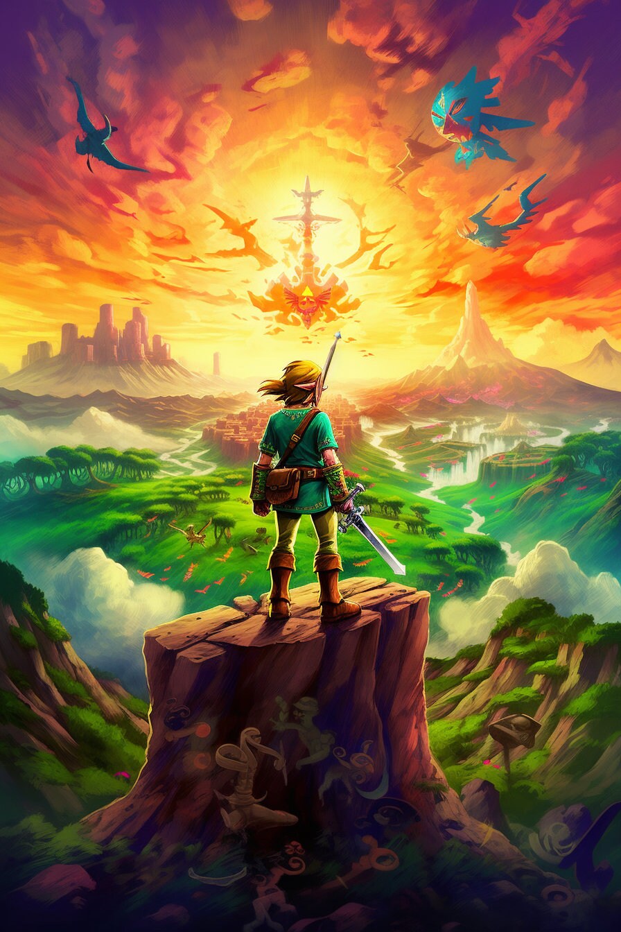 Link Land of Hyrule Legend of Zelda: Tears of the Kingdom Digital Image .PNG file