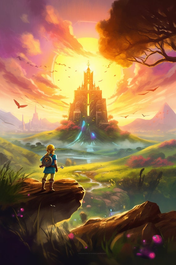 Link Fan Art Legend of Zelda: Tears of the Kingdom Digital Image .PNG file